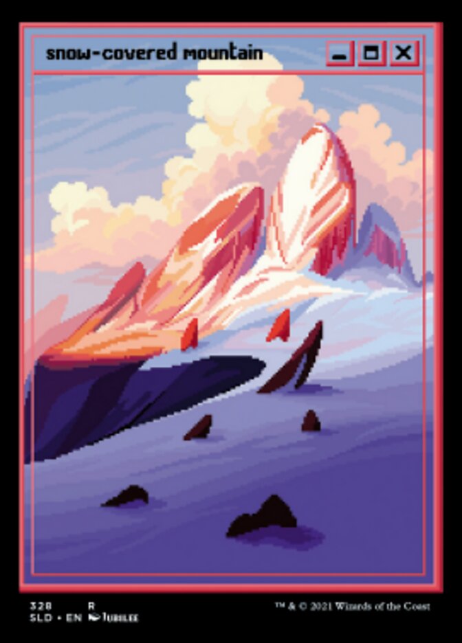 Snow-Covered Mountain (328) [Secret Lair Drop Series] | I Want That Stuff Brandon