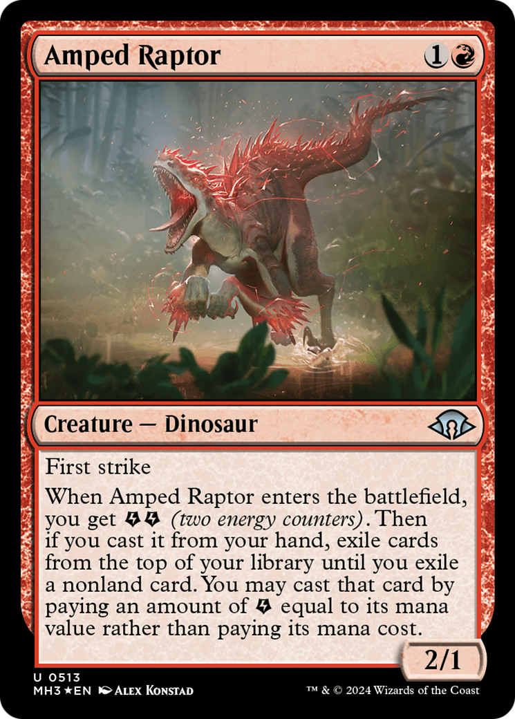 Amped Raptor (Ripple Foil) [Modern Horizons 3] | I Want That Stuff Brandon