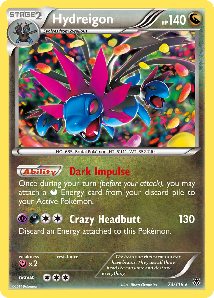 Hydreigon (74/119) [XY: Phantom Forces] | I Want That Stuff Brandon