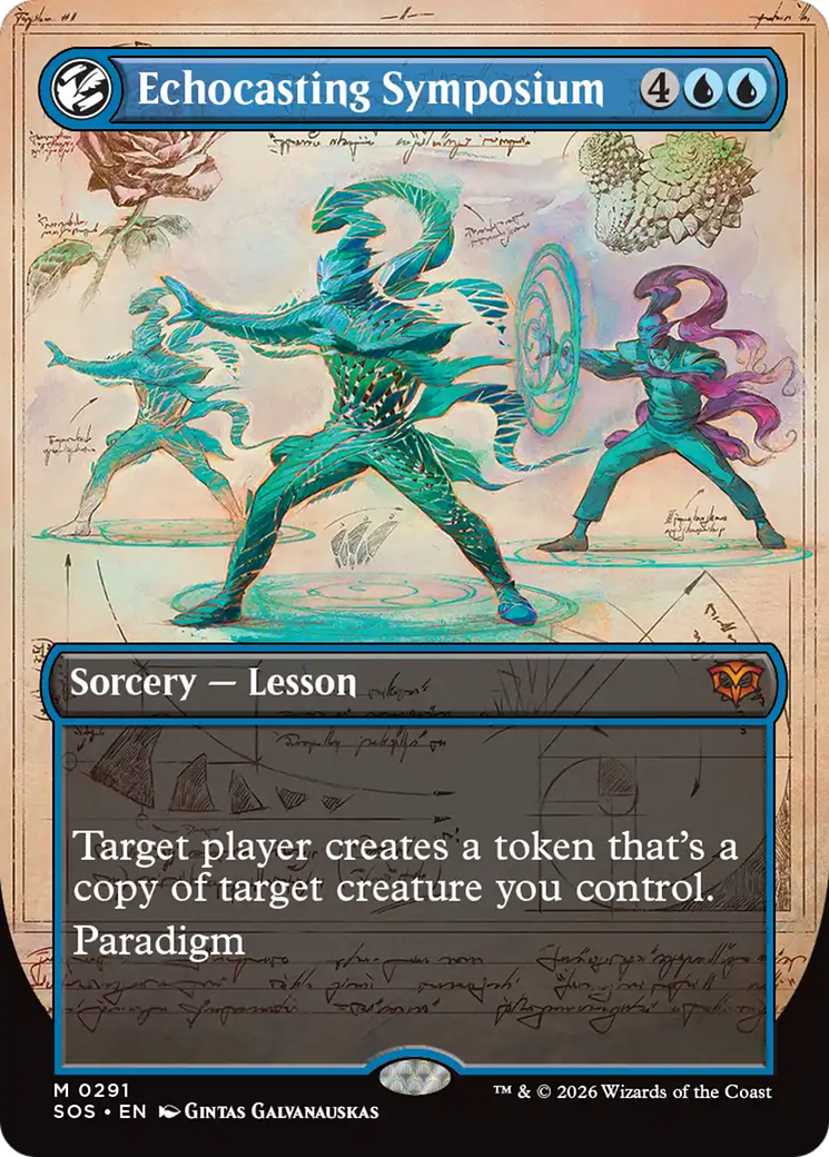 Echocasting Symposium (Borderless) [Secrets of Strixhaven] | I Want That Stuff Brandon