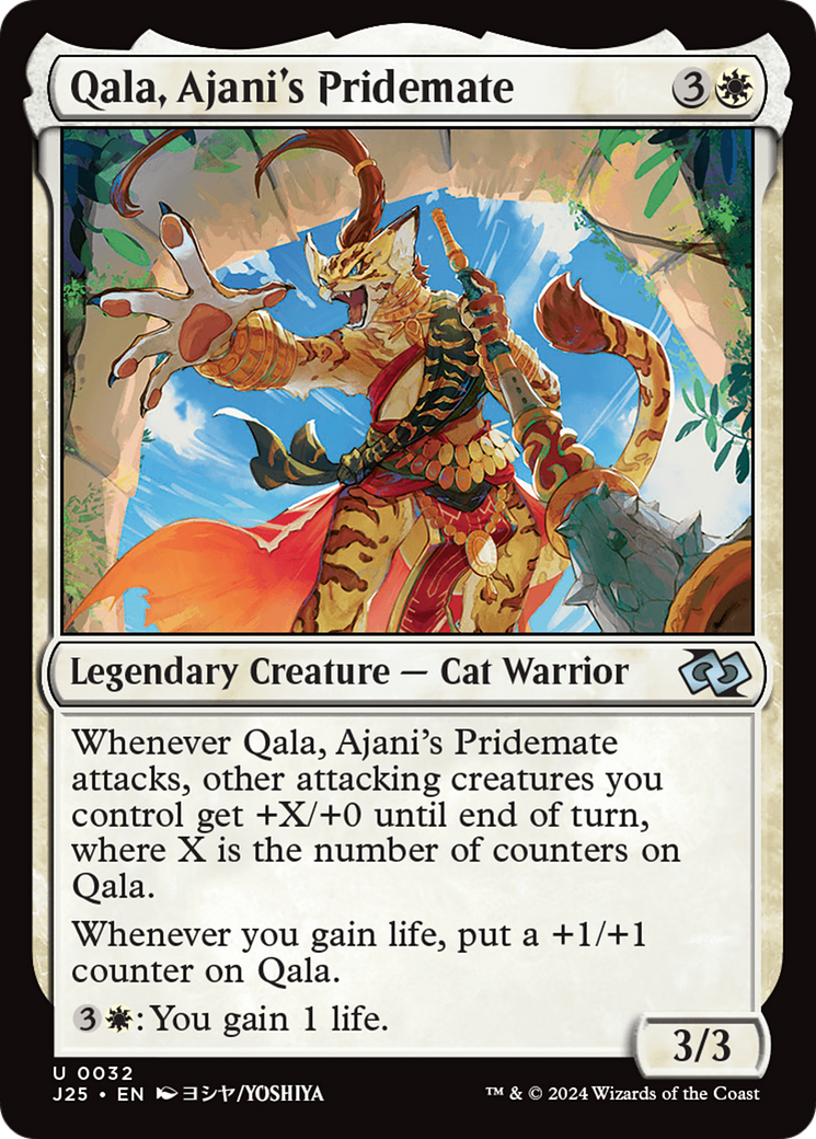 Qala, Ajani's Pridemate (Anime) [Foundations Jumpstart] | I Want That Stuff Brandon