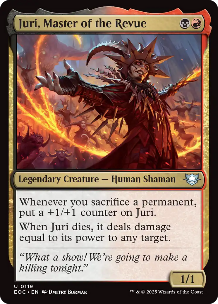 Juri, Master of the Revue [Edge of Eternities Commander] | I Want That Stuff Brandon