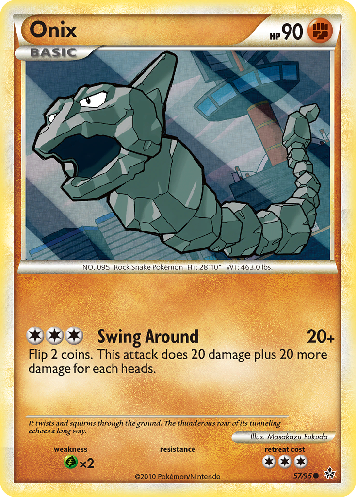 Onix (57/95) [HeartGold & SoulSilver: Unleashed] | I Want That Stuff Brandon