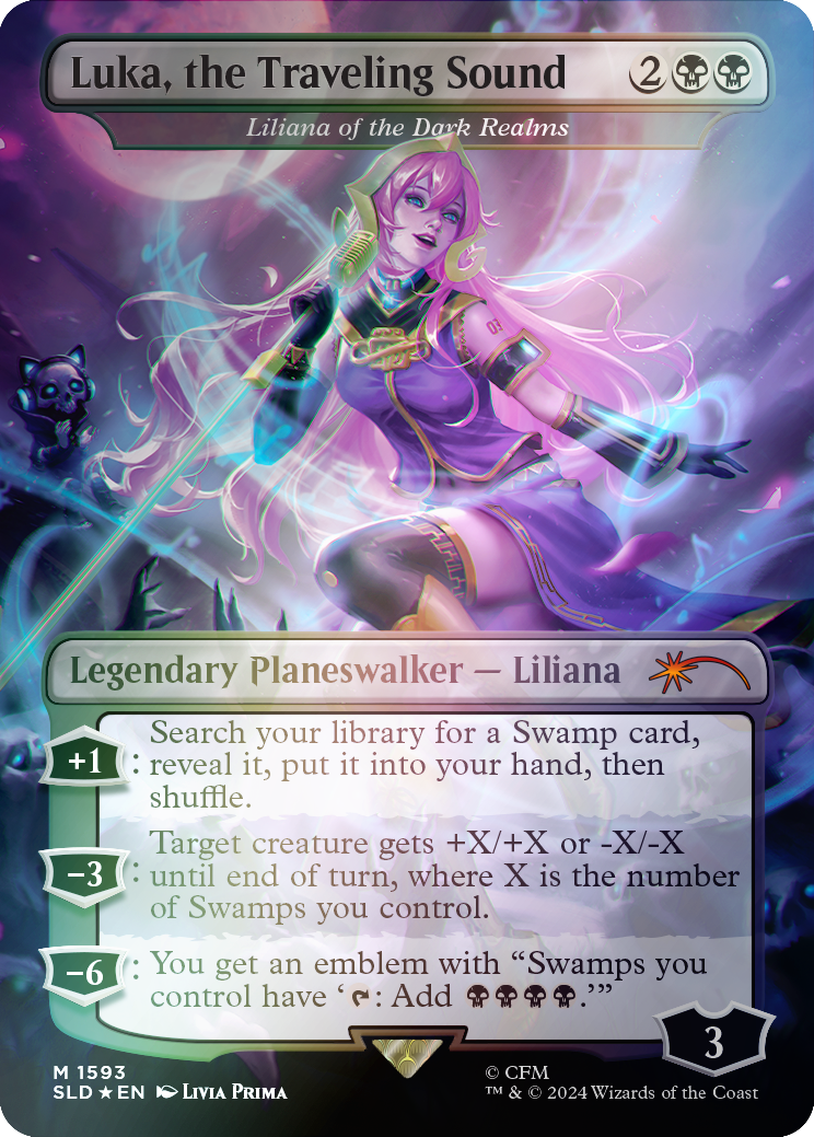 Luka, the Traveling Sound - Liliana of the Dark Realms (Rainbow Foil) [Secret Lair Drop Series] | I Want That Stuff Brandon