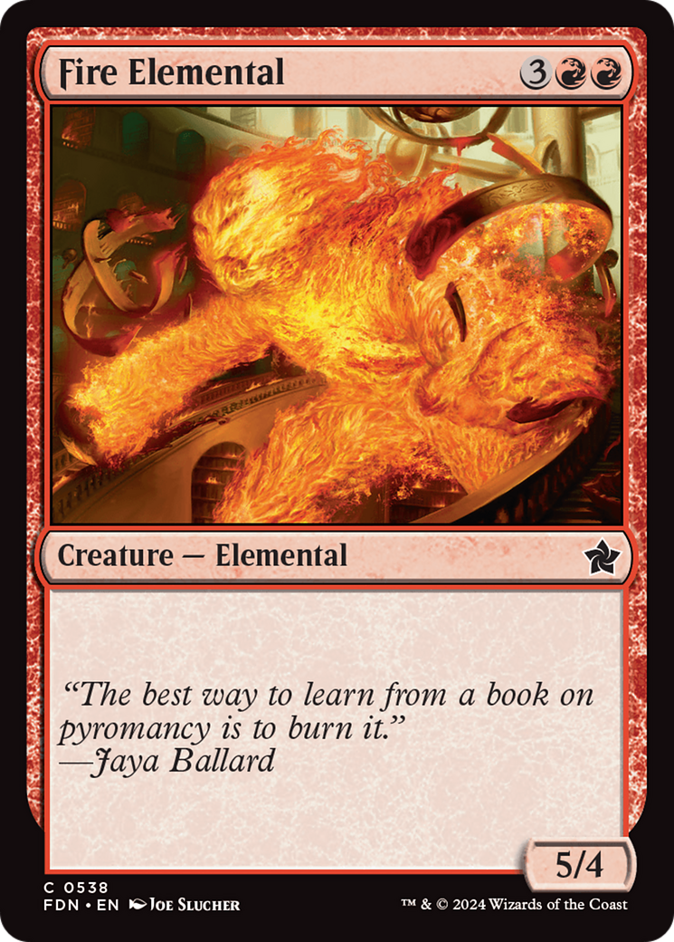 Fire Elemental [Foundations] | I Want That Stuff Brandon