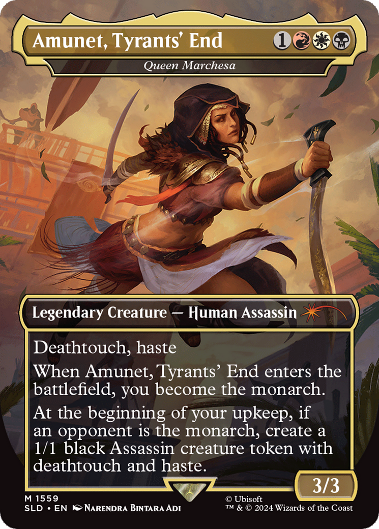 Amunet, Tyrants' End - Queen Marchesa (Rainbow Foil) [Secret Lair Drop Series] | I Want That Stuff Brandon