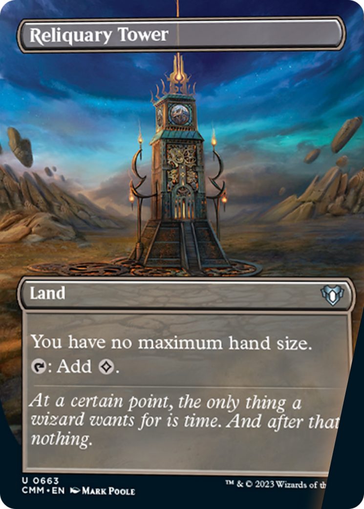 Reliquary Tower (Borderless Alternate Art) [Commander Masters] | I Want That Stuff Brandon