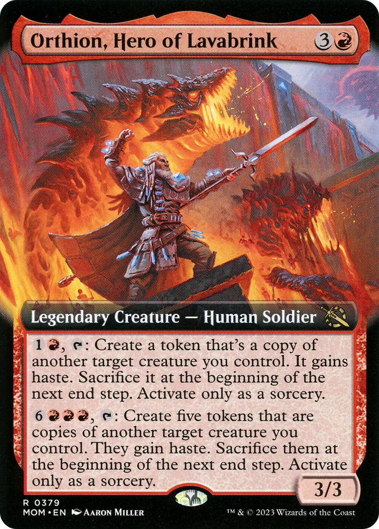 Orthion, Hero of Lavabrink (Extended Art) [March of the Machine] | I Want That Stuff Brandon