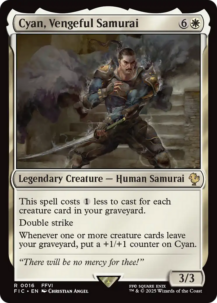 Cyan, Vengeful Samurai [FINAL FANTASY Commander] | I Want That Stuff Brandon