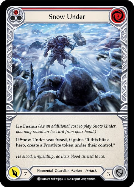 Snow Under (Red) [OLD009] (Tales of Aria Oldhim Blitz Deck)  1st Edition Normal | I Want That Stuff Brandon