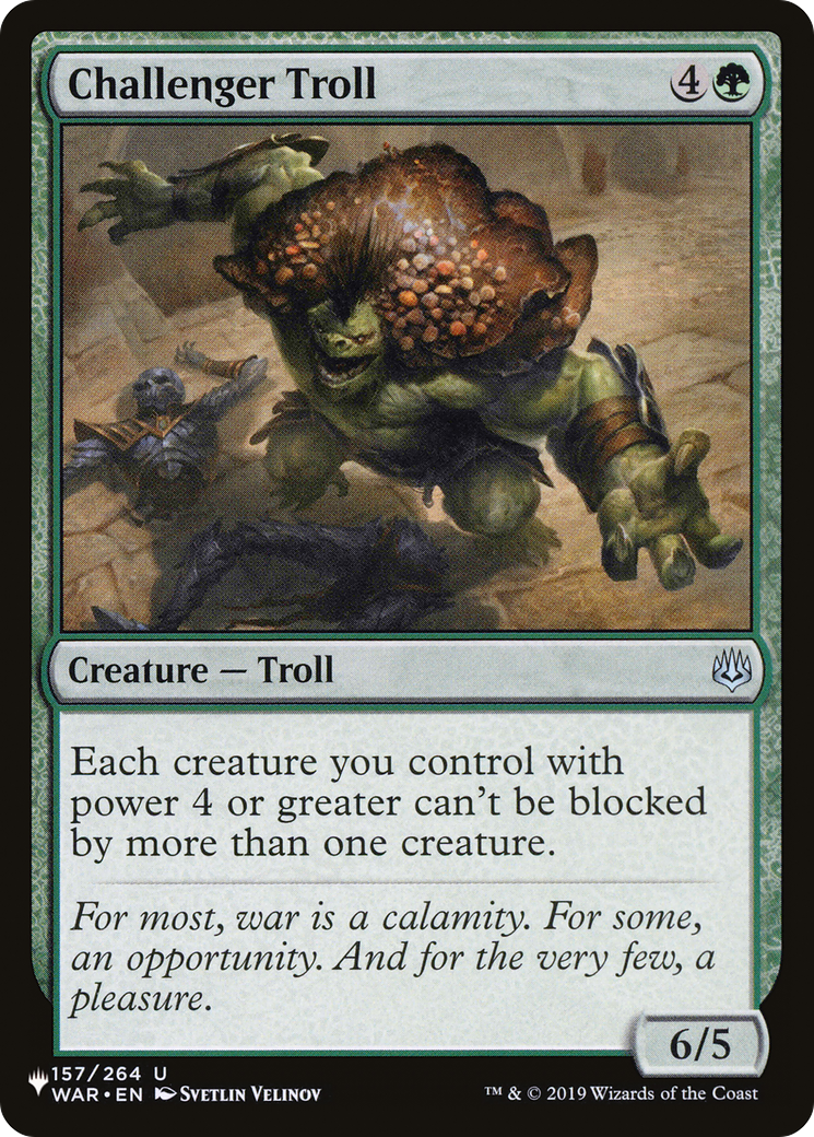 Challenger Troll [The List Reprints] | I Want That Stuff Brandon