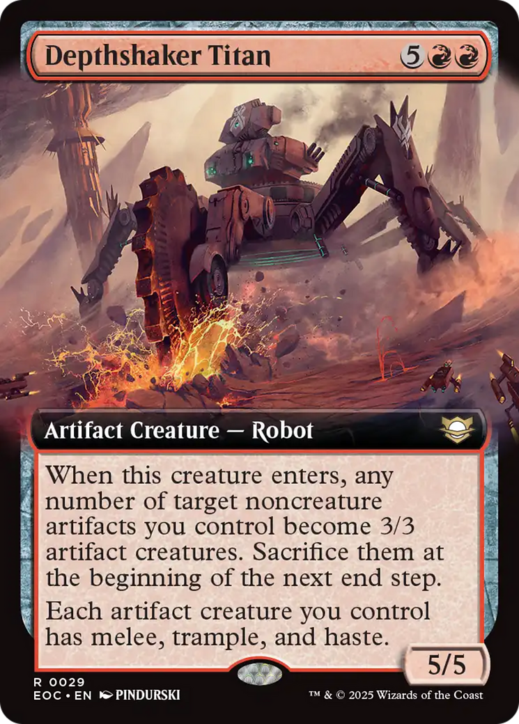 Depthshaker Titan (Extended Art) [Edge of Eternities Commander] | I Want That Stuff Brandon