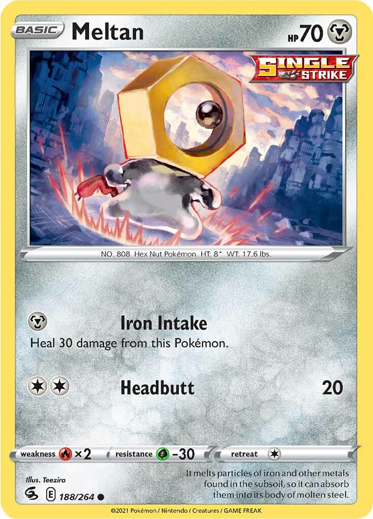 Meltan (188/264) [Sword & Shield: Fusion Strike] | I Want That Stuff Brandon