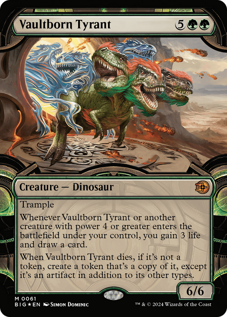 Vaultborn Tyrant (Showcase) (Raised Foil) [Outlaws of Thunder Junction: The Big Score] | I Want That Stuff Brandon