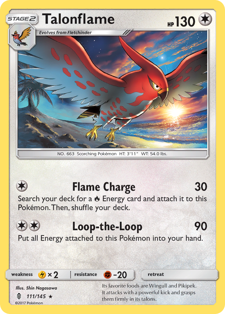 Talonflame (111/145) [Sun & Moon: Guardians Rising] | I Want That Stuff Brandon