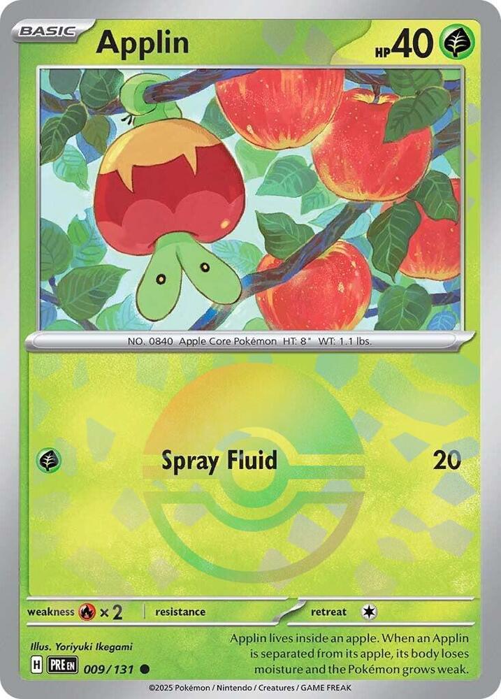 Applin (009/131) (Poke Ball Pattern) [Scarlet & Violet: Prismatic Evolutions] | I Want That Stuff Brandon