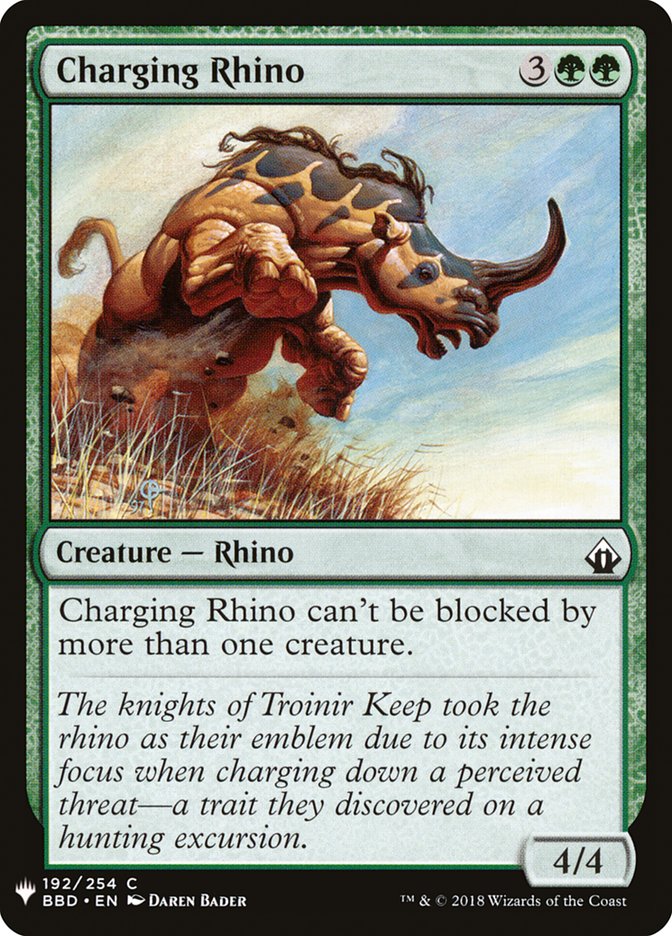 Charging Rhino [Mystery Booster] | I Want That Stuff Brandon