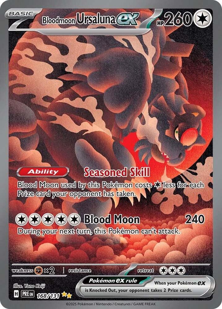 Bloodmoon Ursaluna ex (168/131) [Scarlet & Violet: Prismatic Evolutions] | I Want That Stuff Brandon