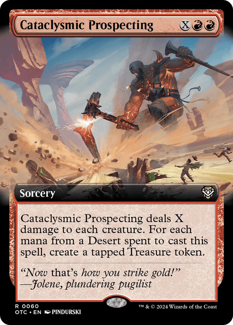 Cataclysmic Prospecting (Extended Art) [Outlaws of Thunder Junction Commander] | I Want That Stuff Brandon