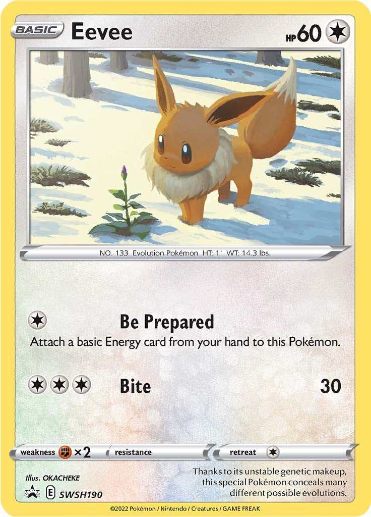 Eevee (SWSH190) [Sword & Shield: Black Star Promos] | I Want That Stuff Brandon