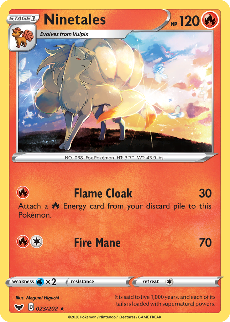 Ninetales (023/202) [Sword & Shield: Base Set] | I Want That Stuff Brandon