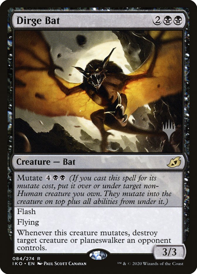 Dirge Bat (Promo Pack) [Ikoria: Lair of Behemoths Promos] | I Want That Stuff Brandon