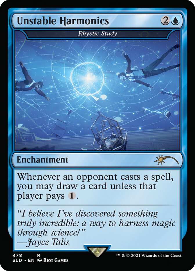 Rhystic Study - Unstable Harmonics [Secret Lair Drop Series] | I Want That Stuff Brandon