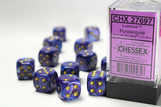 Chessex: 12mm Lustrous Dice | I Want That Stuff Brandon