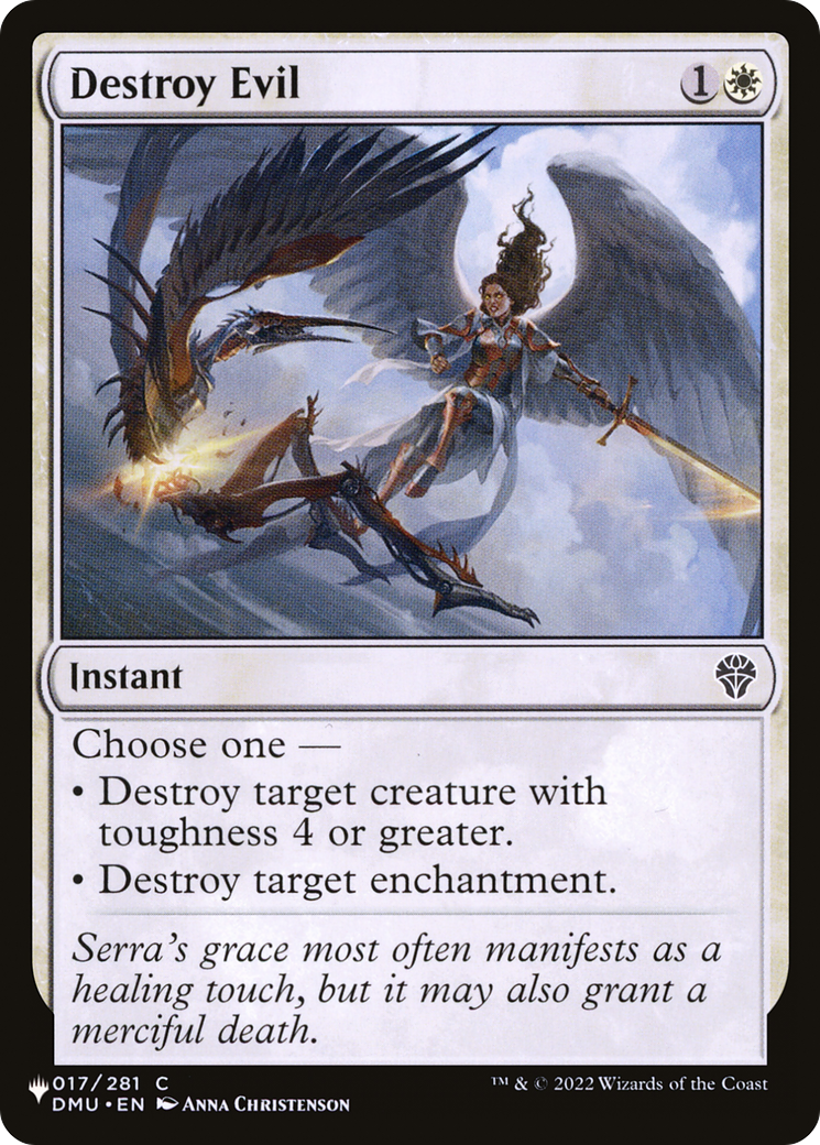 Destroy Evil [The List Reprints] | I Want That Stuff Brandon