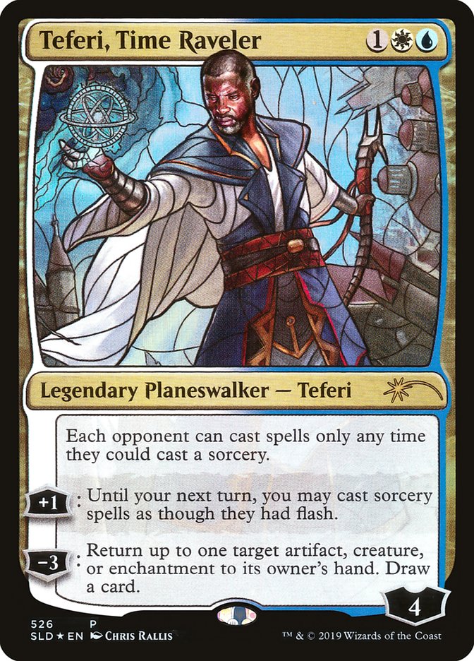 Teferi, Time Raveler (Stained Glass) [Secret Lair Drop Promos] | I Want That Stuff Brandon
