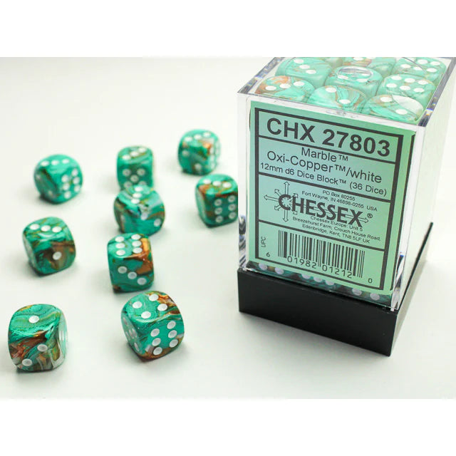 Chessex 12mm Dice 36d6 Marble | I Want That Stuff Brandon