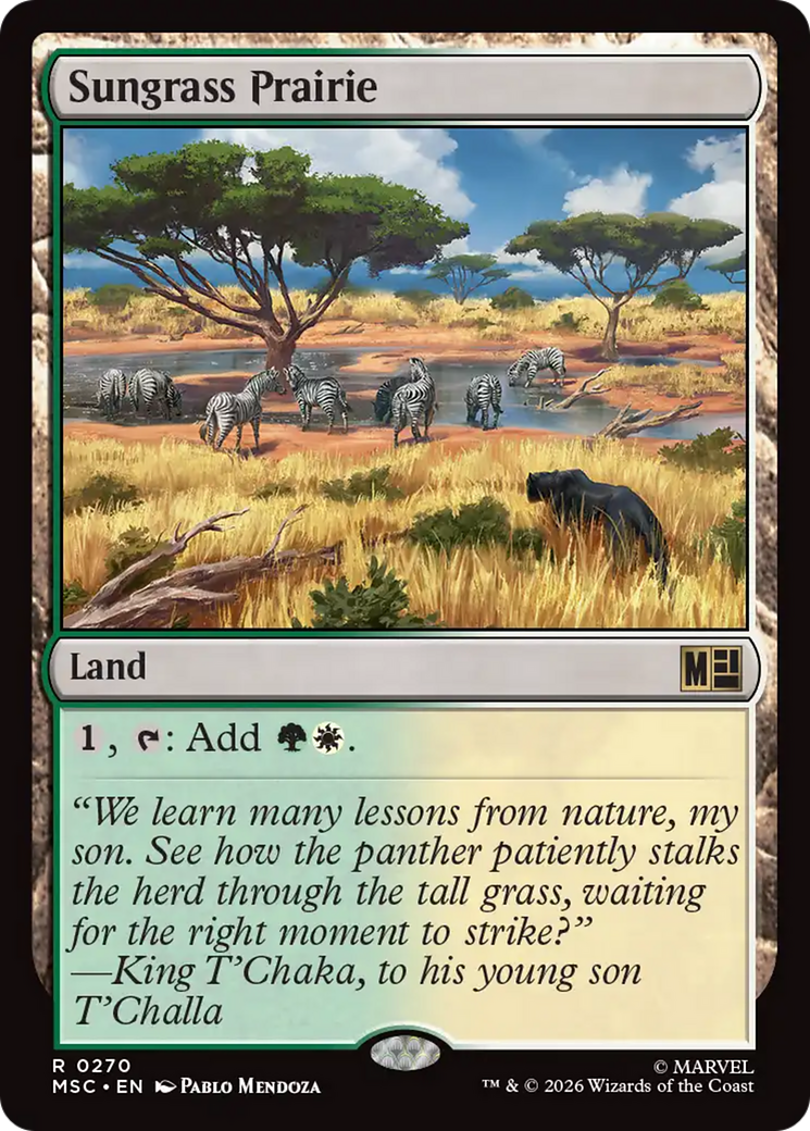 Sungrass Prairie (Surge Foil) [Marvel Super Heroes Commander] | I Want That Stuff Brandon