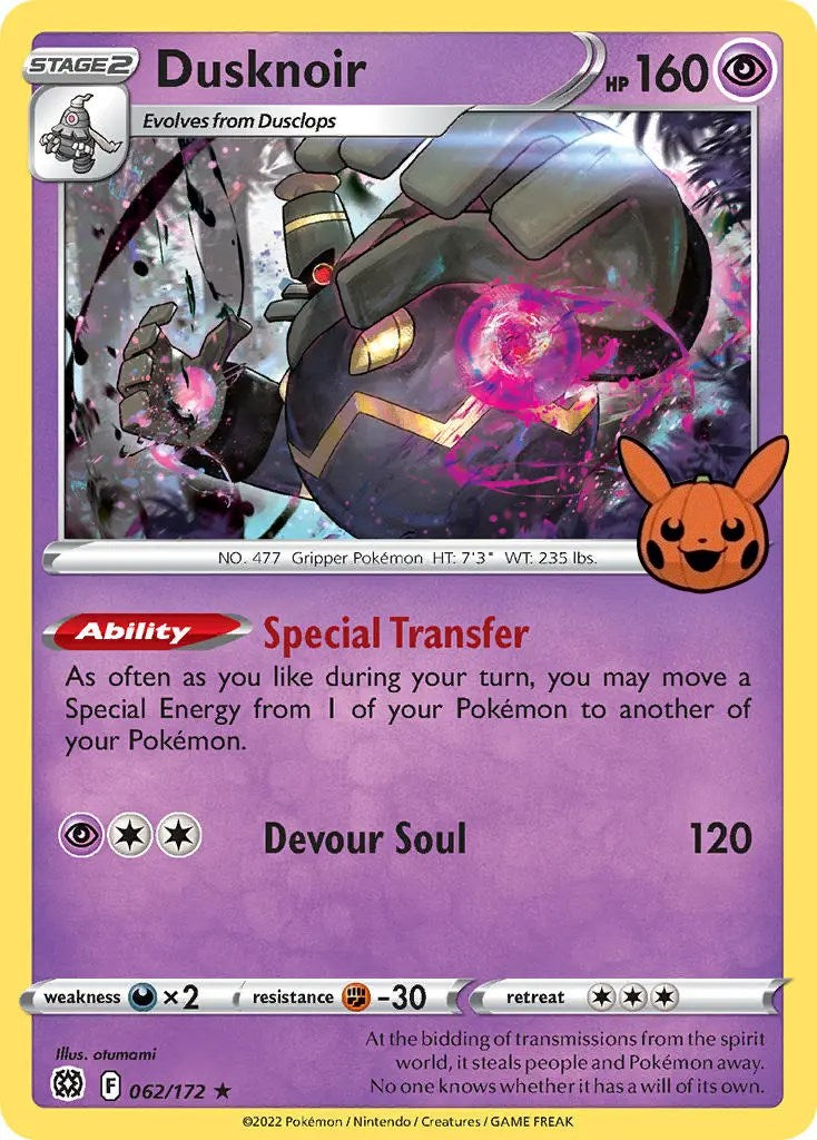 Dusknoir (062/172) [Trick or Trade] | I Want That Stuff Brandon