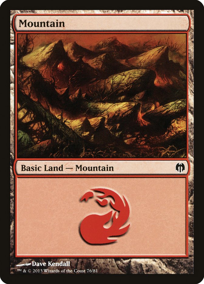 Mountain (76) [Duel Decks: Heroes vs. Monsters] | I Want That Stuff Brandon