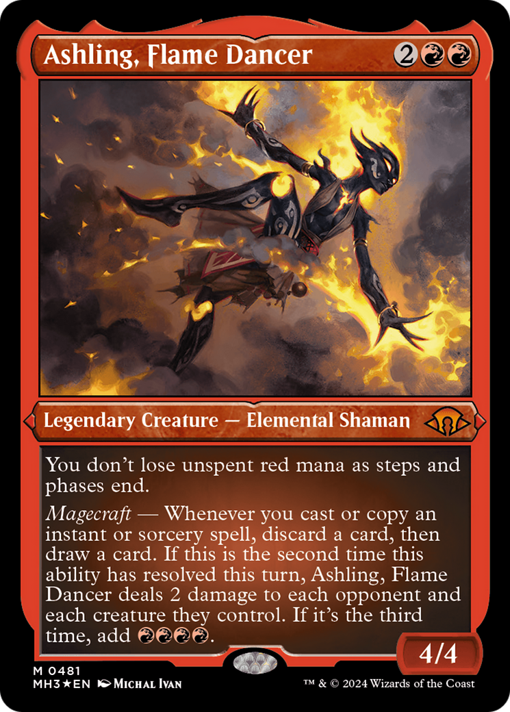 Ashling, Flame Dancer (Foil Etched) [Modern Horizons 3] | I Want That Stuff Brandon