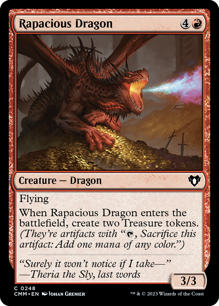 Rapacious Dragon [Commander Masters] | I Want That Stuff Brandon