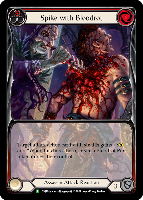 Spike with Bloodrot [LGS130] (Promo)  Rainbow Foil | I Want That Stuff Brandon
