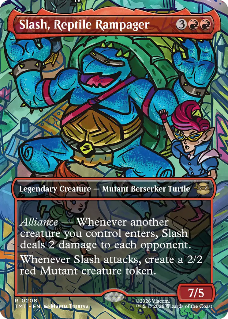 Slash, Reptile Rampager (Borderless) [Teenage Mutant Ninja Turtles] | I Want That Stuff Brandon