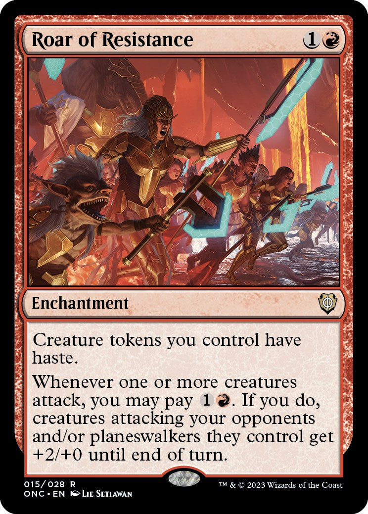 Roar of Resistance [Phyrexia: All Will Be One Commander] | I Want That Stuff Brandon