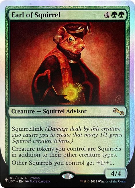 Earl of Squirrel (Unfinity Foil Edition) [The List] | I Want That Stuff Brandon