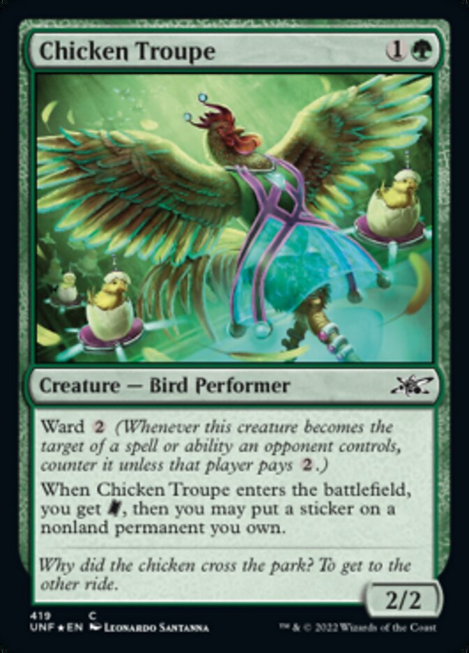 Chicken Troupe (Galaxy Foil) [Unfinity] | I Want That Stuff Brandon