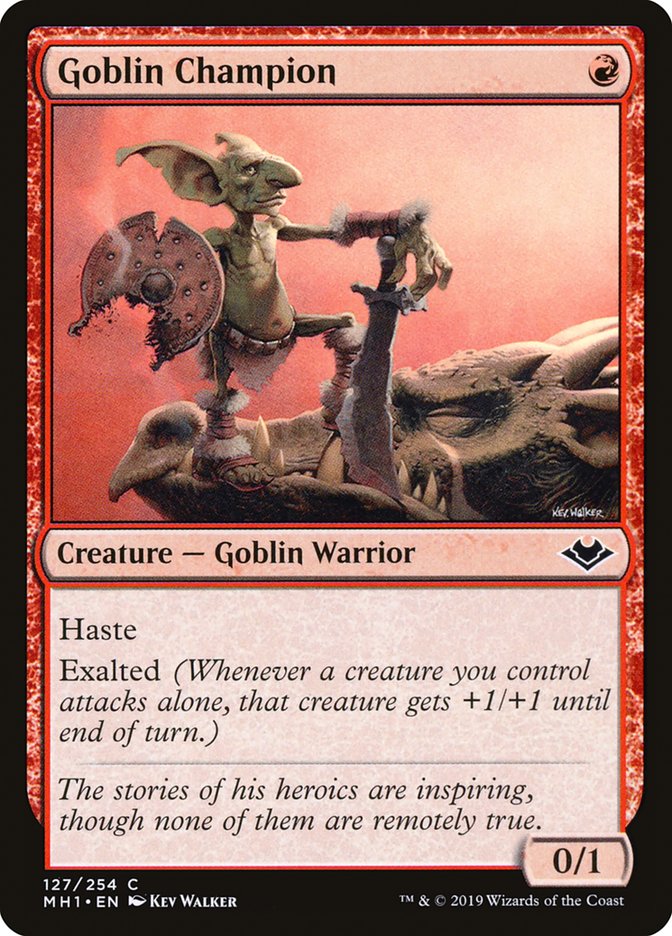 Goblin Champion [Modern Horizons] | I Want That Stuff Brandon