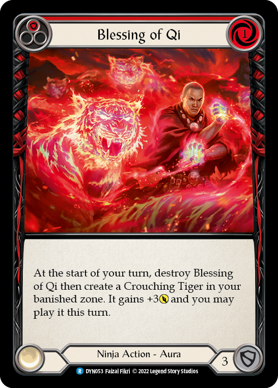 Blessing of Qi (Red) [DYN053] (Dynasty)  Rainbow Foil | I Want That Stuff Brandon