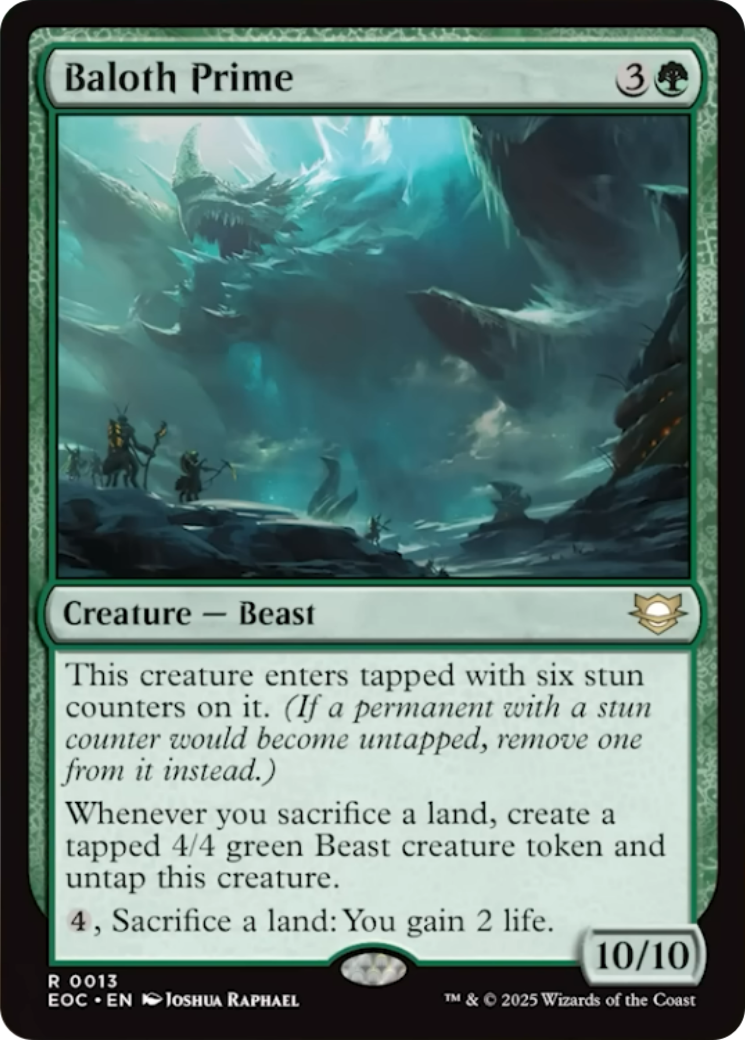 Baloth Prime [Edge of Eternities Commander] | I Want That Stuff Brandon
