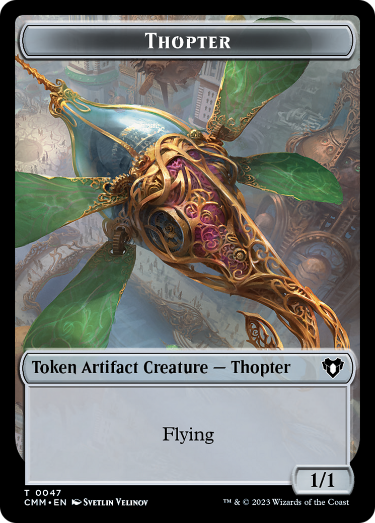 Thopter // Elemental (0025) Double-Sided Token [Commander Masters Tokens] | I Want That Stuff Brandon