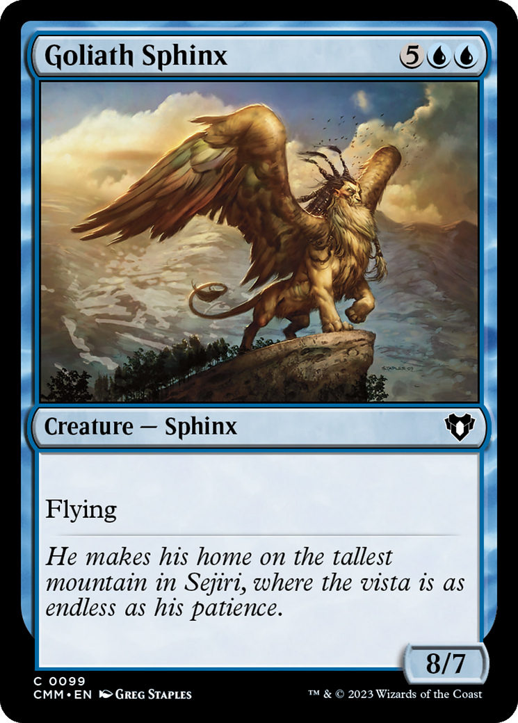 Goliath Sphinx [Commander Masters] | I Want That Stuff Brandon