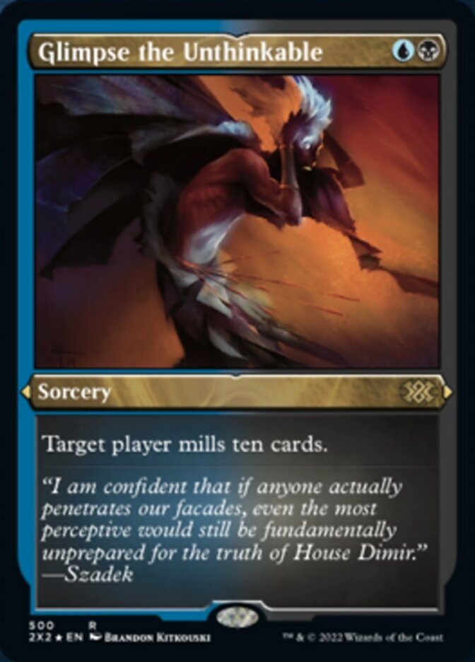 Glimpse the Unthinkable (Foil Etched) [Double Masters 2022] | I Want That Stuff Brandon
