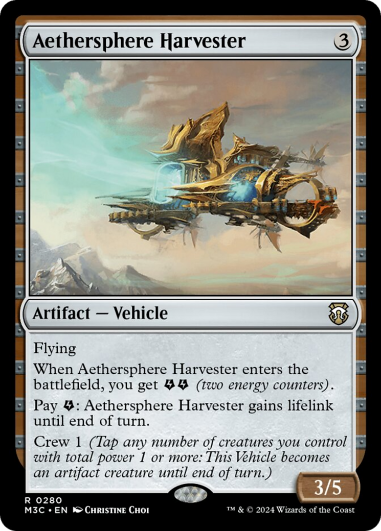 Aethersphere Harvester (Ripple Foil) [Modern Horizons 3 Commander] | I Want That Stuff Brandon
