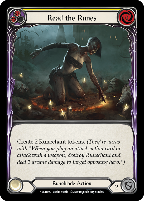 Read the Runes (Yellow) [ARC110-C] (Arcane Rising)  1st Edition Normal | I Want That Stuff Brandon