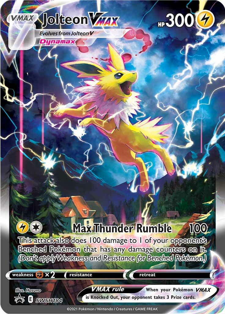 Jolteon VMAX (SWSH184) [Sword & Shield: Black Star Promos] | I Want That Stuff Brandon